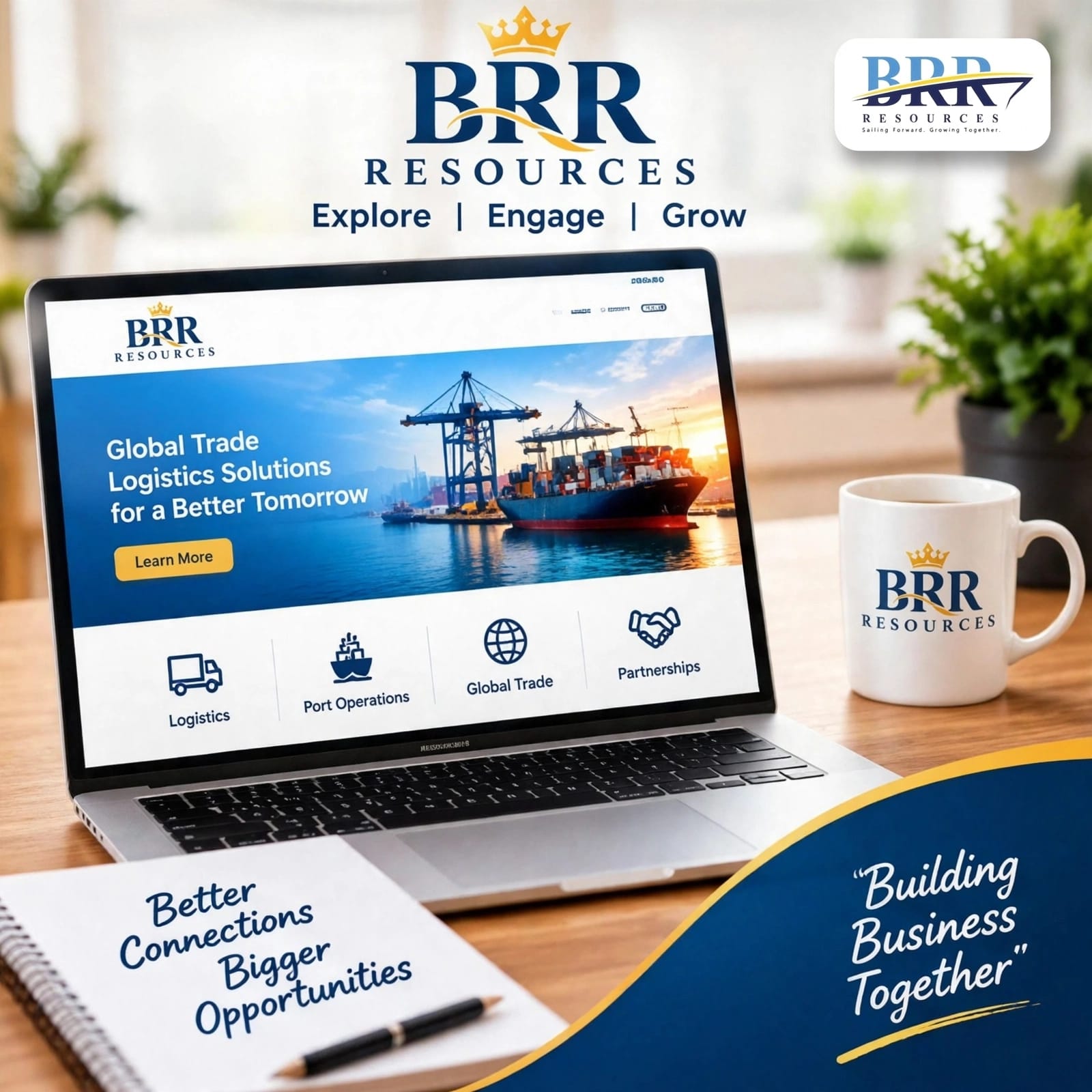 BRR Resources website and business presentation